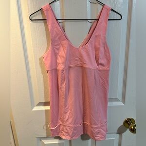 Lululemon pink toggle waist striped tank top 🩷